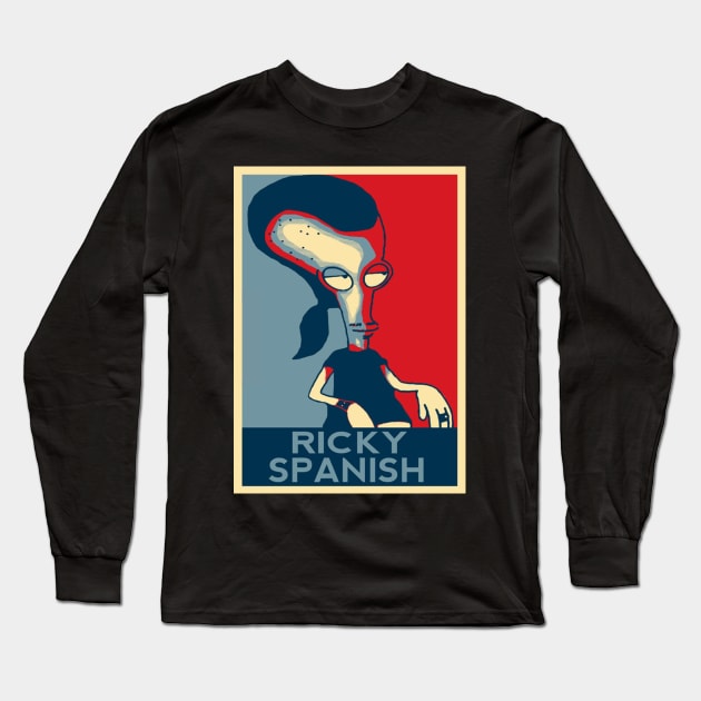 RICKY SPANISH Long Sleeve T-Shirt by rahobisona